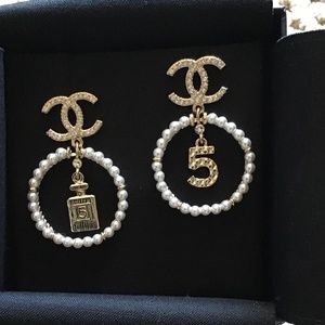 Chanel Pearl Earrings
